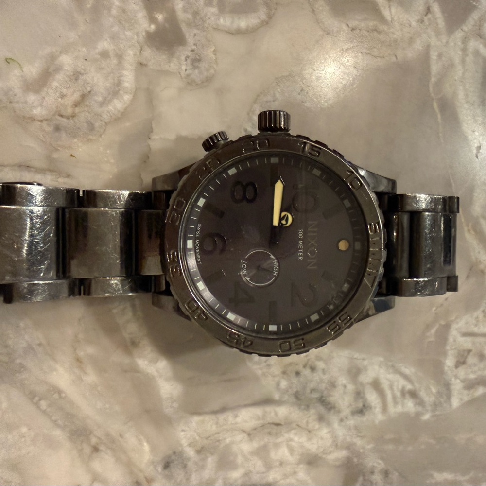 Nixon Men’s Gunmetal Black Stainless Steel Dive Watch